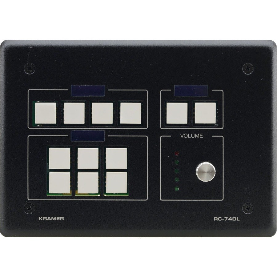 Kramer 12-button Ethernet and KNET Control Keypad with Knob and Displays (US)