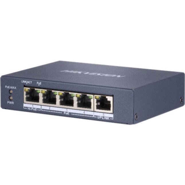 Hikvision DS-3E0505HP-E 5-Port Gigabit Unmanaged Hi-PoE Switch
