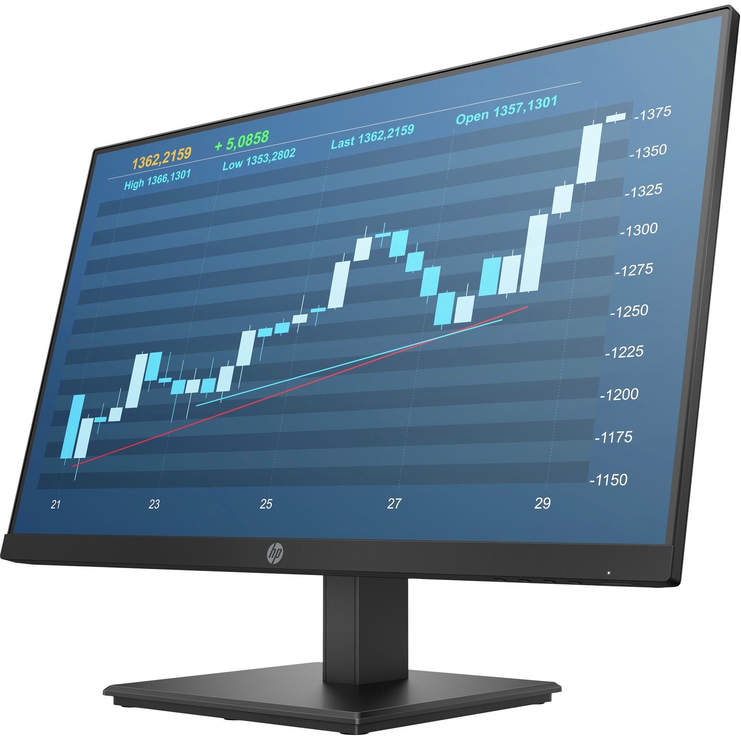 HP P244 24" Class Full HD LCD Monitor - 16:9 - Black