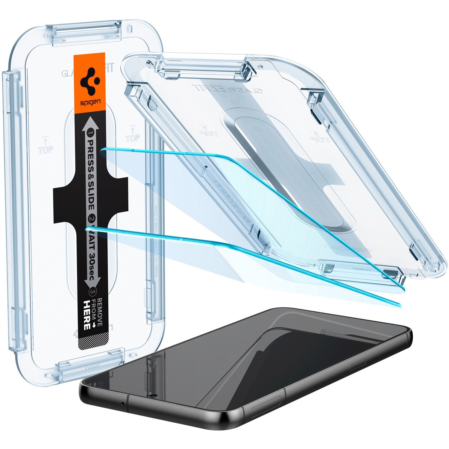 Spigen EZ FIT GLAS.tR 9H Gehard glas Schermbescherming