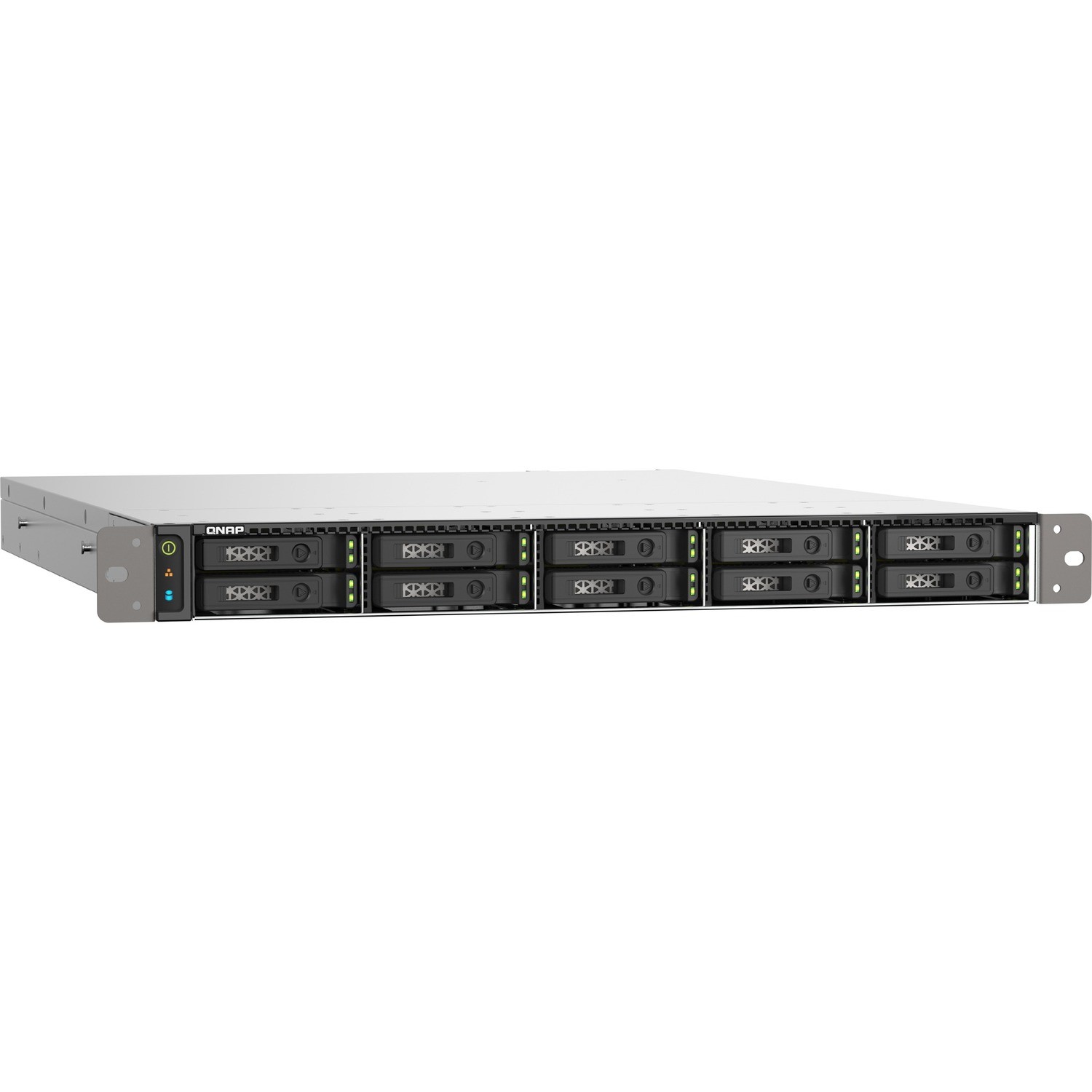 QNAP TS-H1090FU-7302P-128G 10 x Total Bays SAN/NAS Storage System - 5 GB Flash Memory Capacity - AMD EPYC 7302P Hexadeca-core (16 Core) - 128 GB RAM - DDR4 SDRAM - 1U Rack-mountable