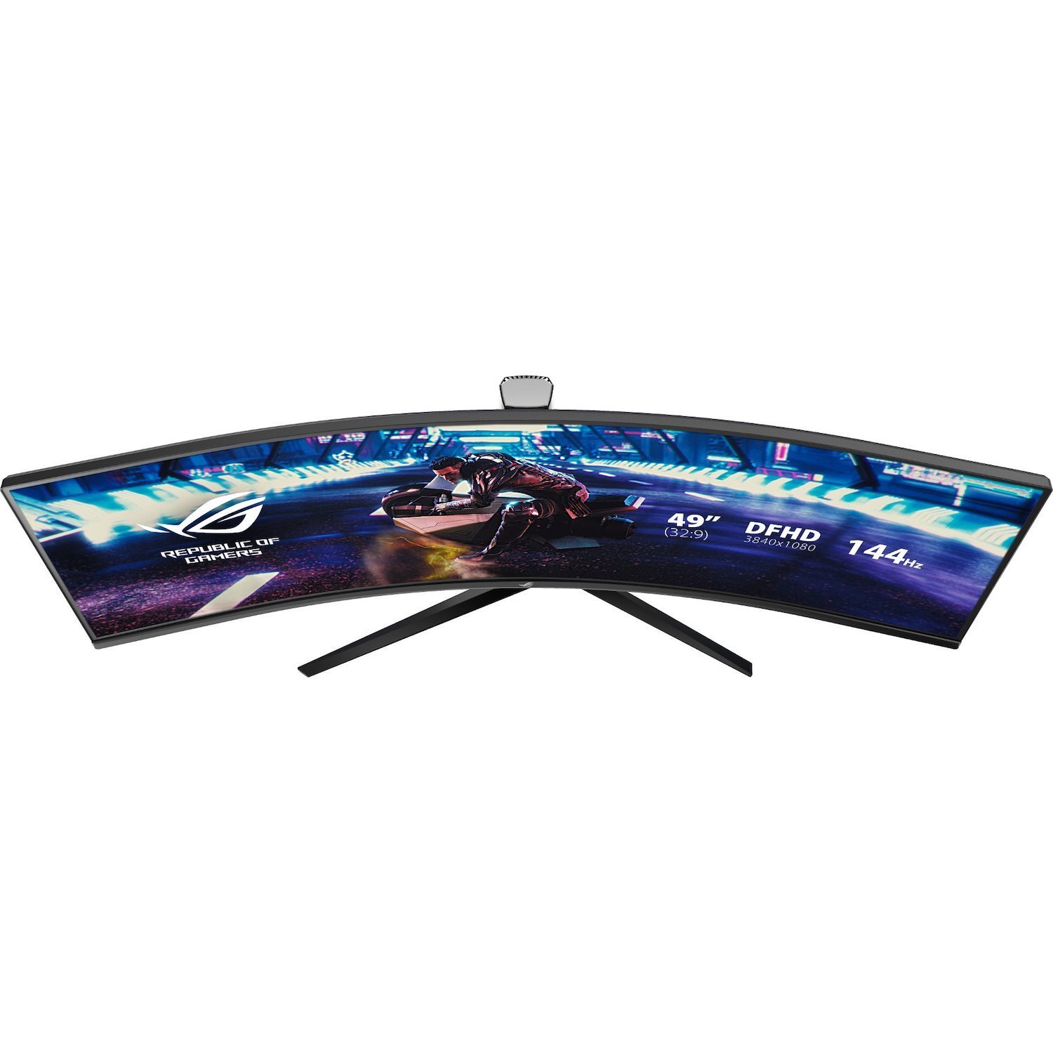 Asus Pog Strix Curved XG49VQ 49 DFHD Gaming Monitor Va Up To 144Hz 125% SRGBDP Hdmi Usb3.0 FreeSync 2 HDR DisplayHDR400 AuraSync