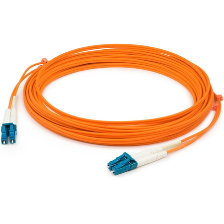 AddOn 2m LC to LC Orange OM1 Duplex OFNR (Riser-Rated) MMF Fiber Patch Cable