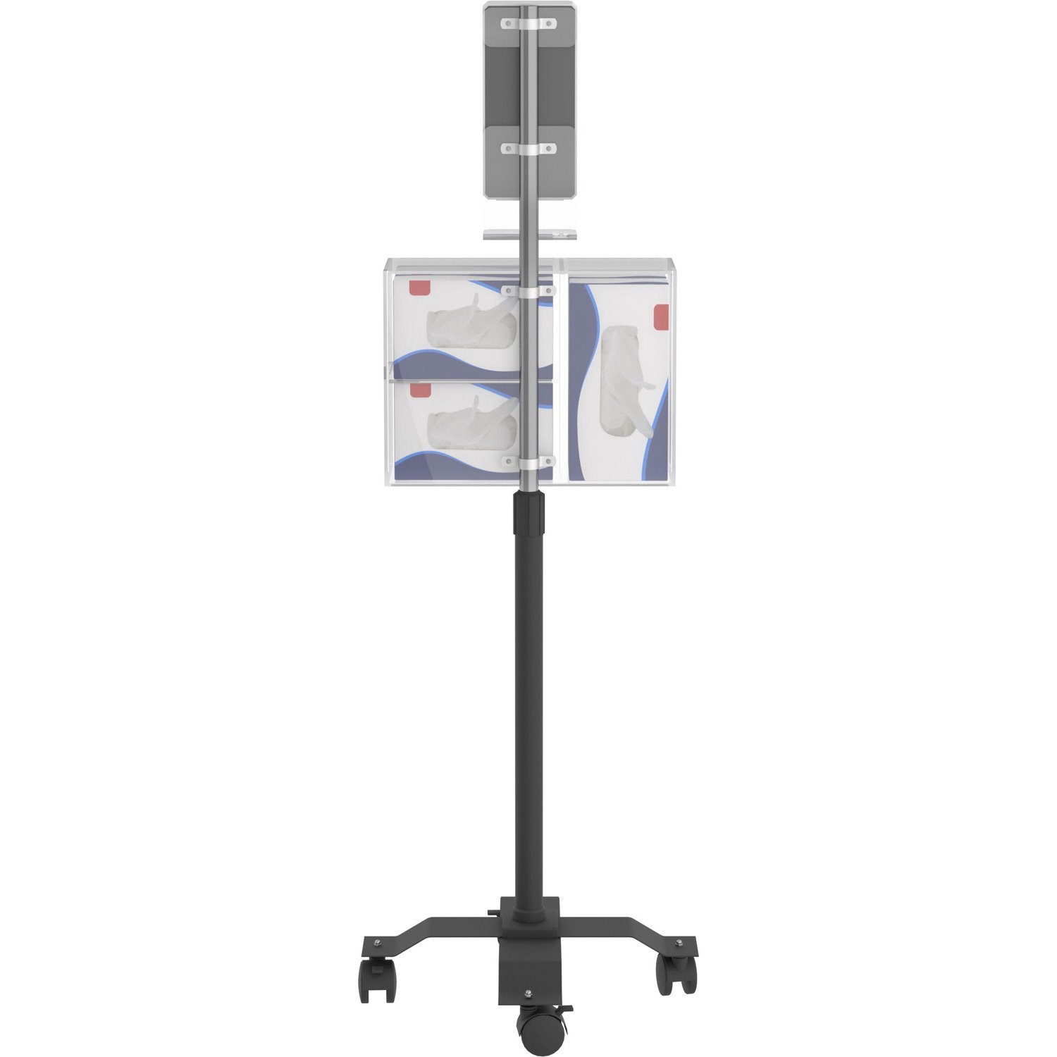 CTA Digital Compact Mobile Sanitizing Station with Automatic Soap Dispenser