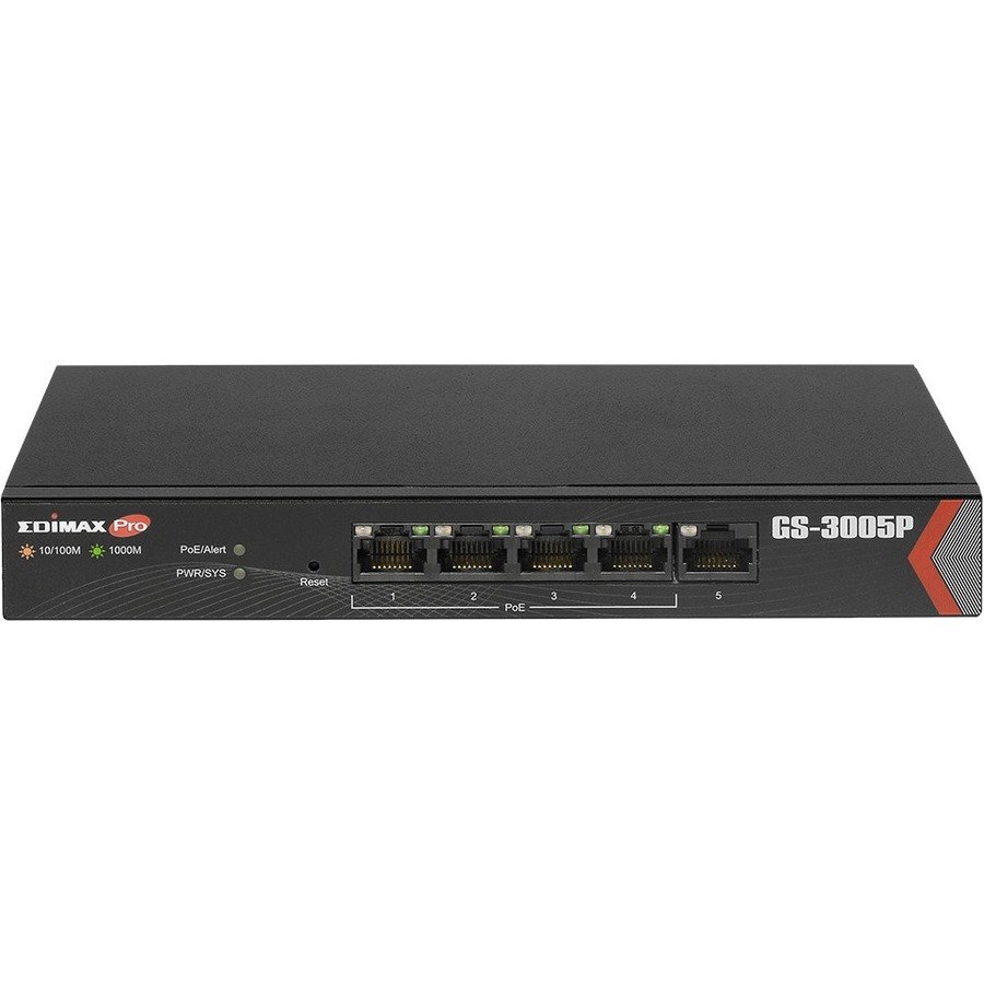 Edimax 5-Port Gigabit Web Managed Switch with 4 PoE+ Ports