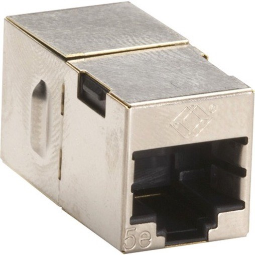 Black Box Cat.5e Shielded Straight-Pin Coupler - Silver