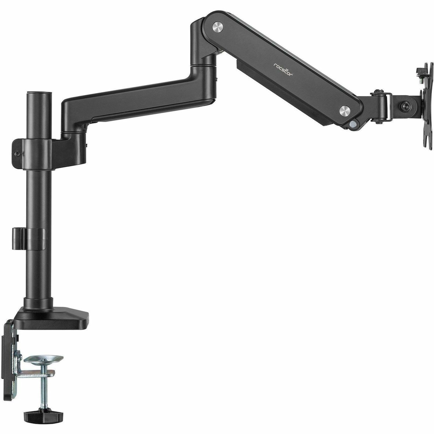 Rocstor ErgoReach Y10N011-B1 Mounting Arm for Monitor, Flat Panel Display - Black - Landscape/Portrait
