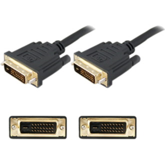 5PK 15ft DVI-D Single Link (18+1 pin) Male to DVI-D Single Link (18+1 pin) Male Black Cables For Resolution Up to 1920x1200 (WUXGA)