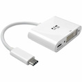 Eaton Tripp Lite Series USB-C to DVI Adapter with PD Charging, White