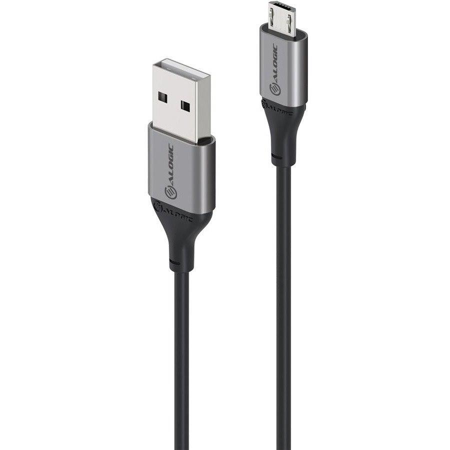 Alogic Ultra USB2.0 USB-A (Male) to Micro-B (Male) Cable Space Grey - 2m