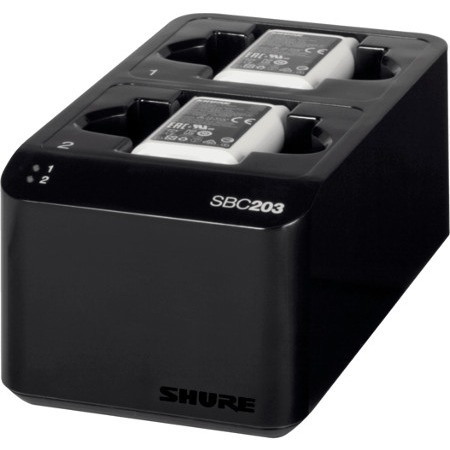 Shure SBC203 Dual Docking Recharging Station for SB903 Lithium-Ion Battery