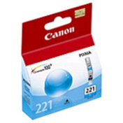 Canon CLI-221 Original Inkjet Ink Cartridge - Cyan - 3 / Pack