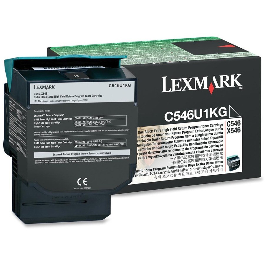 Lexmark C546U1KG Original Laser Toner Cartridge - Black Pack
