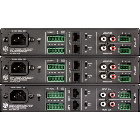 JBL Commercial Commercial 280Z Amplifier - 160 W RMS - 2 Channel - Black