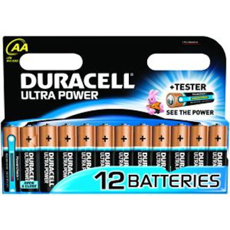 Duracell Ultra Power Battery - Alkaline - 12Pack