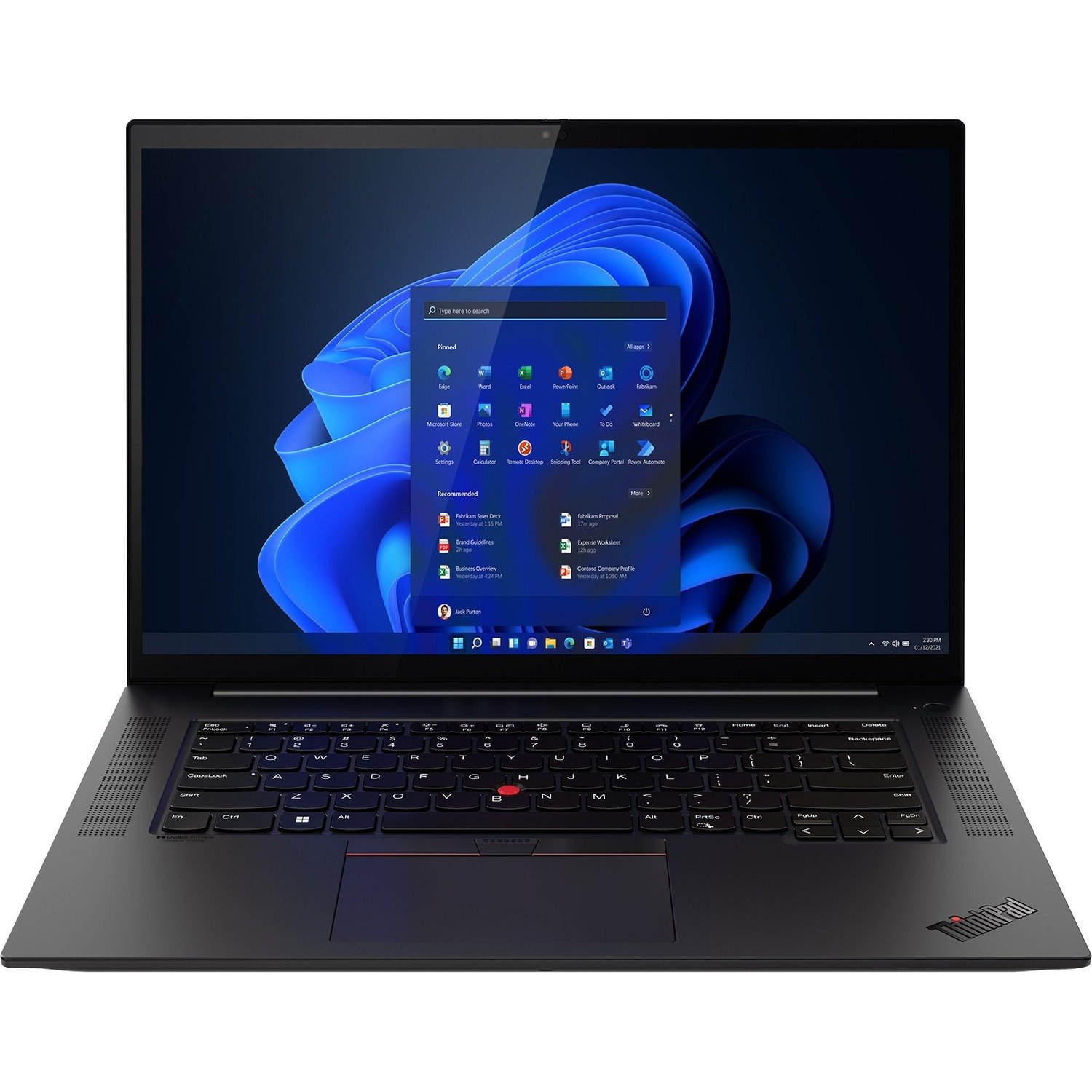Lenovo ThinkPad X1 Extreme Gen 5 21DE0048US 16" Touchscreen Notebook - WQUXGA - Intel Core i7 12th Gen i7-12800H - vPro Technology - 16 GB - 1 TB SSD - English Keyboard - Black Weave