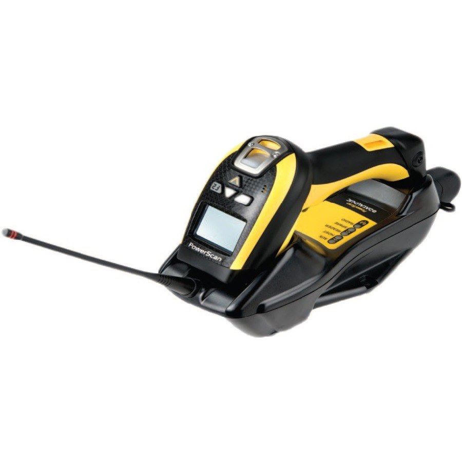 Datalogic PowerScan PM9501 Handheld Barcode Scanner Kit - Wireless Connectivity - Yellow