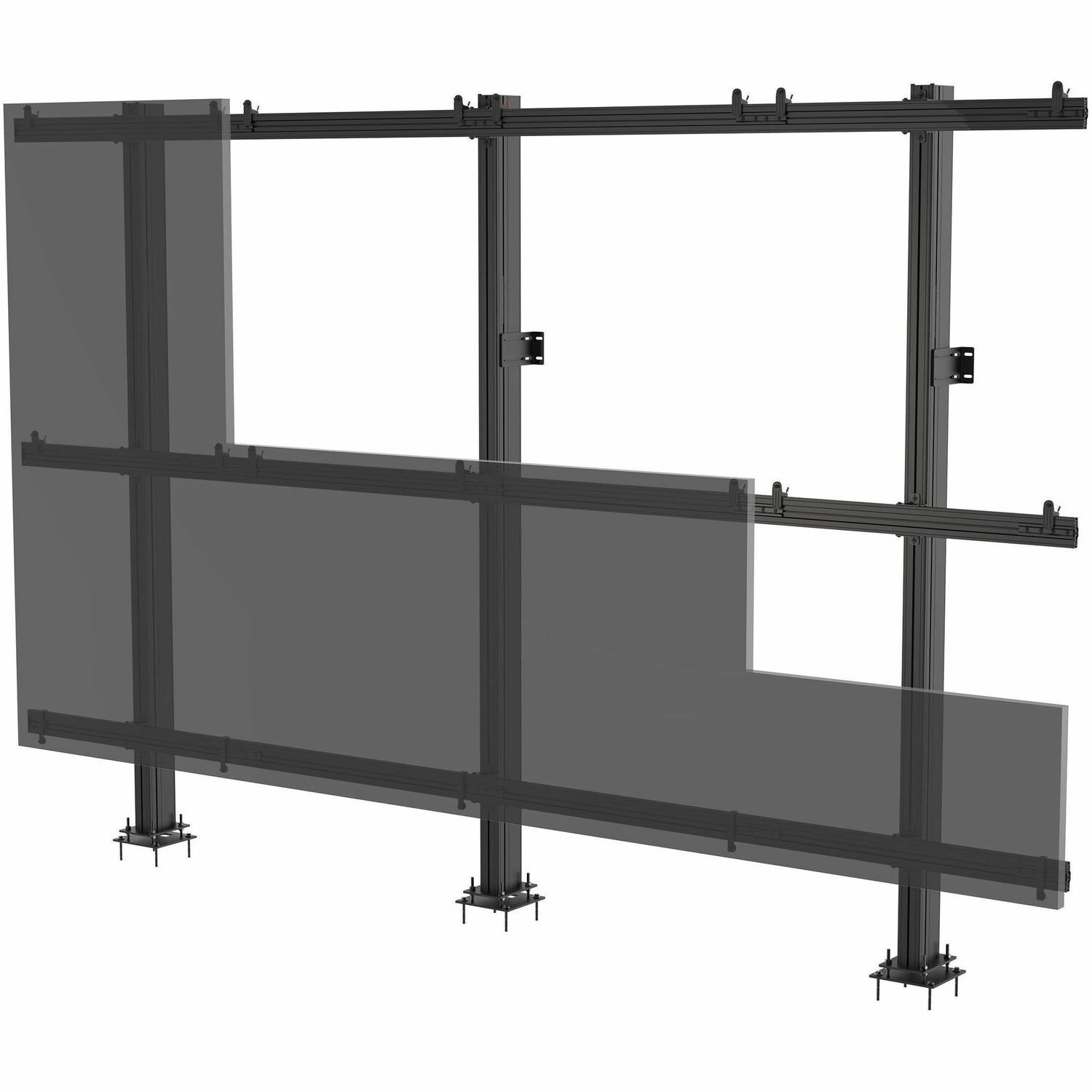 Peerless-AV&reg; SEAMLESS Connect Universal dvLED Floor-to-Wall Mount for 27" Displays up to 610mm Wide in a 4x4 Configuration
