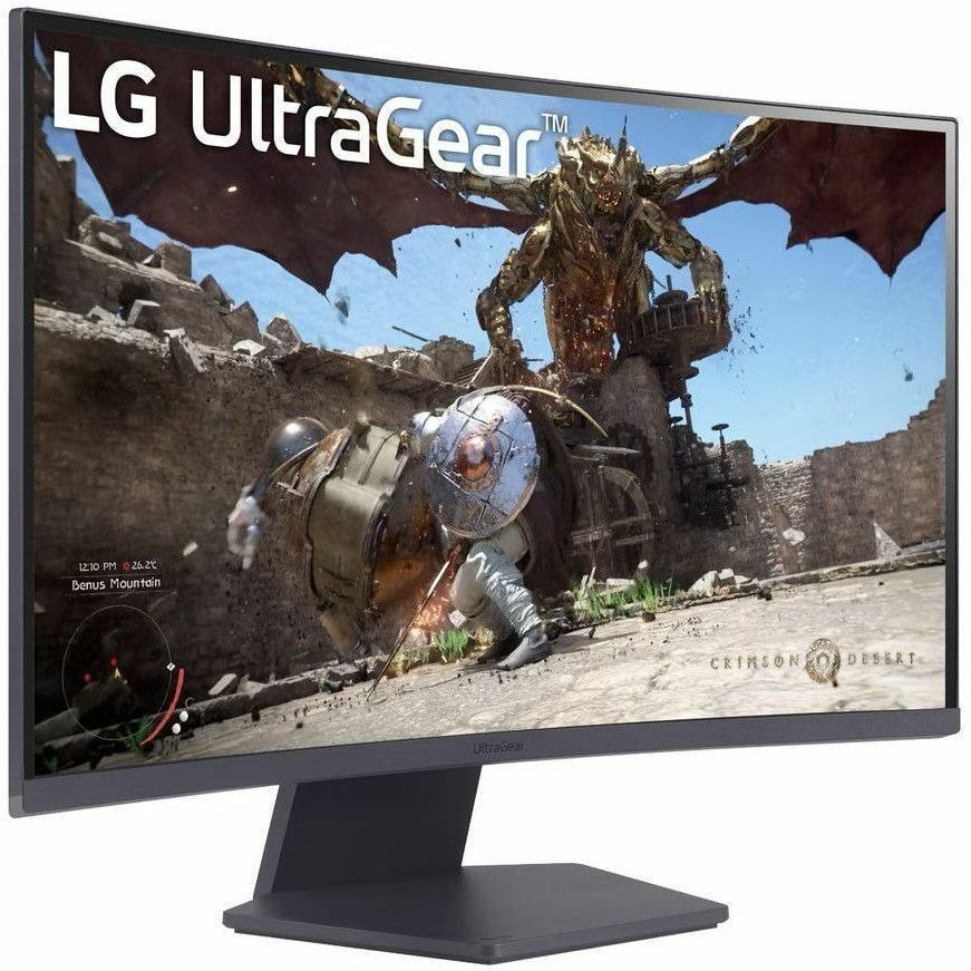 LG UltraGear 27GS60QN-B 27" Class WQHD Curved Screen Gaming LCD Monitor - 16:9