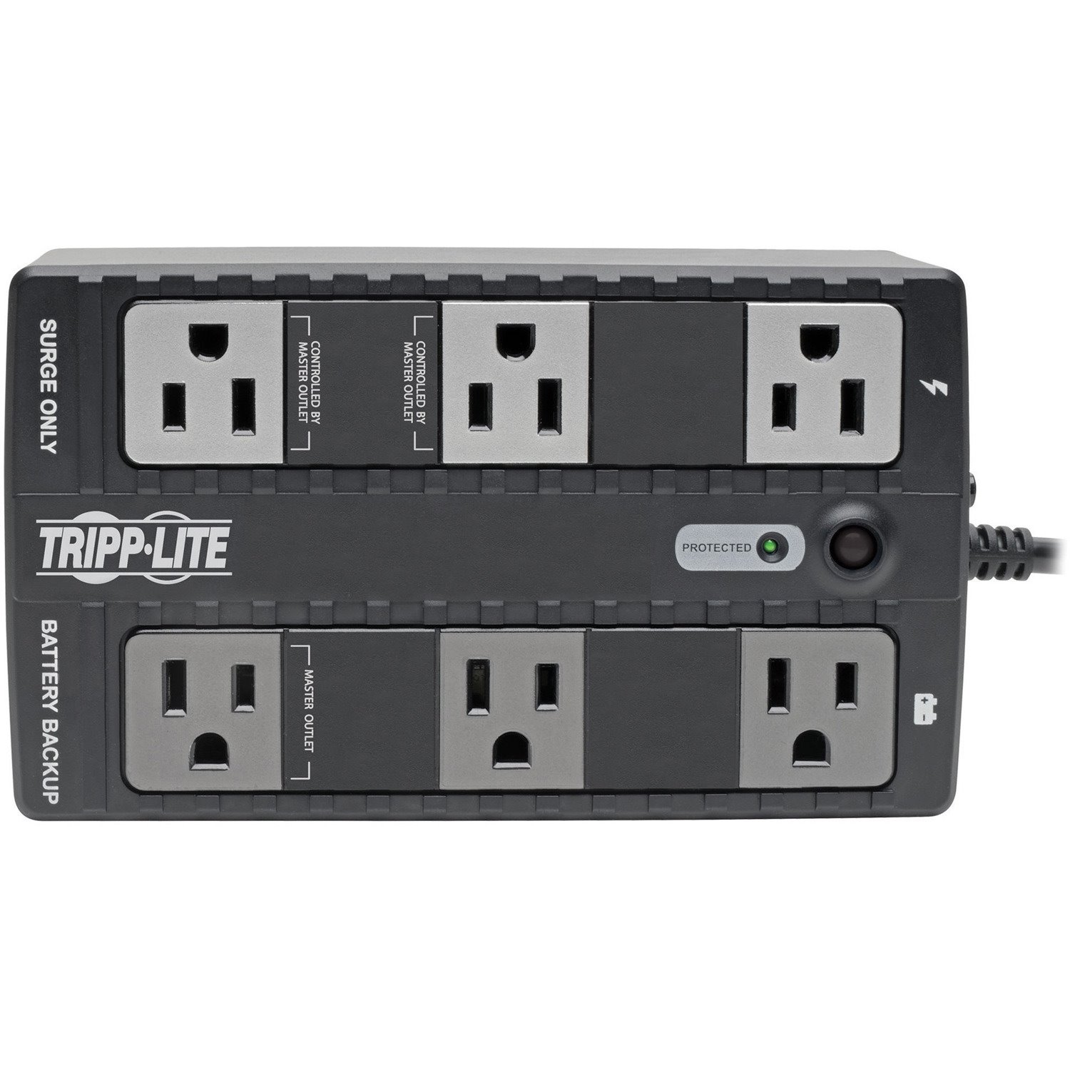 Eaton Tripp Lite Series 350VA 210W Standby UPS - 6 NEMA 5-15R Outlets, 120V, 50/60 Hz, 5-15P Plug, ENERGY STAR, Desktop/Wall