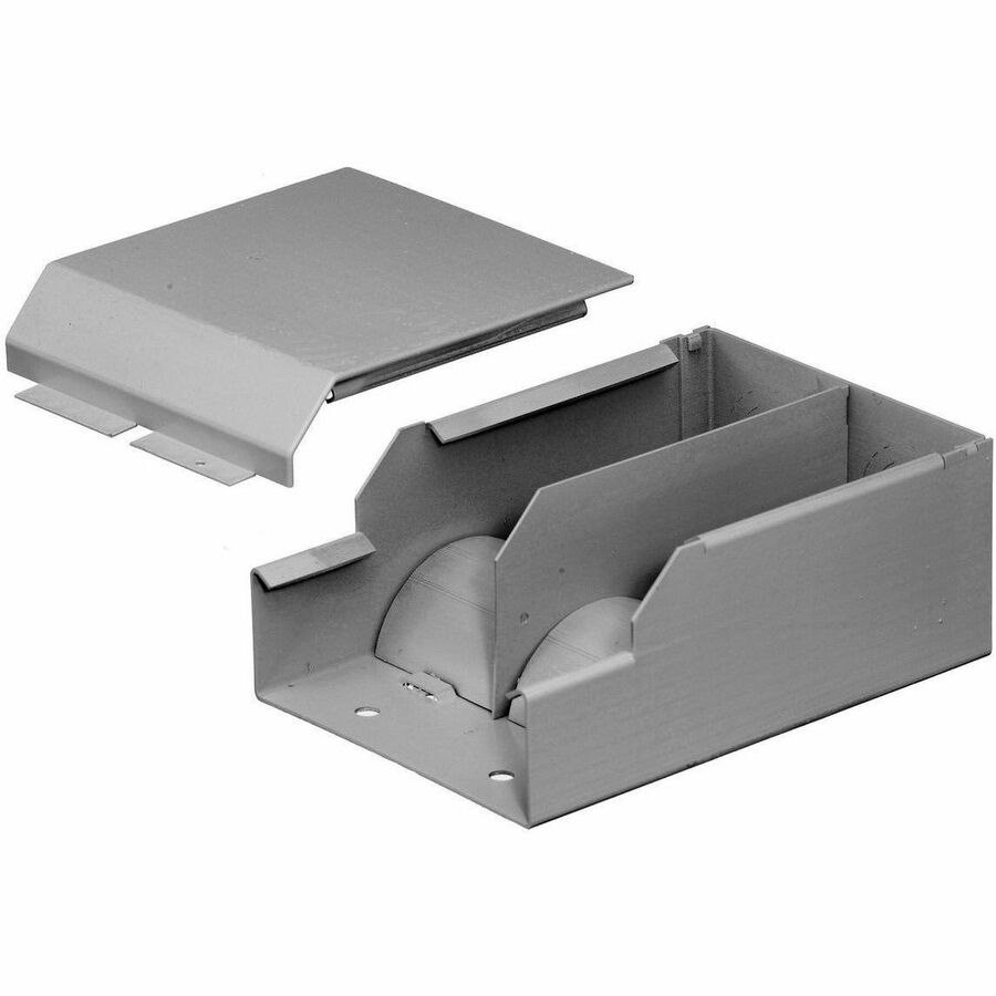 Hubbell Premise Wiring Metal Raceway, Divided Entrance Fitting, HBL4750 Series, Gray