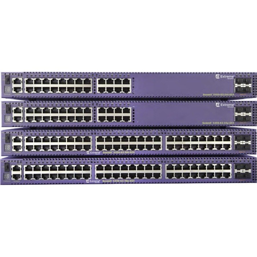 Extreme Networks Summit X450-G2 X450-G2-48t-10GE4 48 Ports Manageable Ethernet Switch - Gigabit Ethernet, 10 Gigabit Ethernet - 10/100/1000Base-TX, 10GBase-X