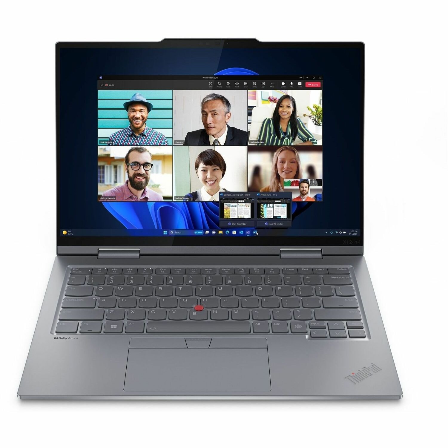 Lenovo ThinkPad X1 Gen 9 21KE007GAU 14" Touchscreen Convertible 2 in 1 Notebook - WUXGA - Intel Core Ultra 7 155U - Intel Evo Platform - 32 GB - 512 GB SSD - English Keyboard - Grey