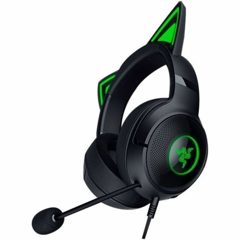 Razer Kraken Kitty V2-Black Wired RGB Headset with Kitty Ears