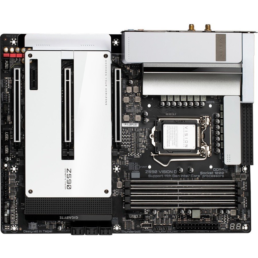 GIGABYTE Z590 VISION D Desktop Motherboard - Intel Z590 Chipset - Socket LGA-1200 - Intel Optane Memory Ready - ATX