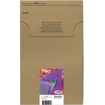 Epson Claria T0807 Original Inkjet Ink Cartridge - Multi-pack - Black, Magenta, Cyan, Yellow - 6 / Pack