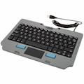 Gamber-Johnson Rugged Keyboard - Cable Connectivity - USB Type A Interface - TouchPad - Arabic