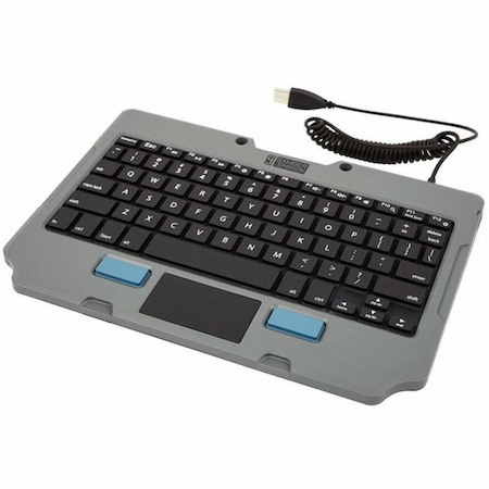 Gamber-Johnson Rugged Keyboard - Cable Connectivity - USB Type A Interface - TouchPad - Arabic