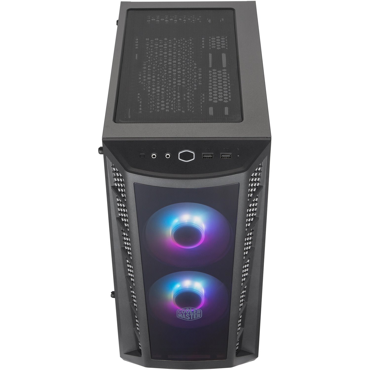 Cooler Master MasterBox MCB-B320L-KGNN-S02 Computer Case - Micro ATX, Mini ITX Motherboard Supported - Mini-tower - Plastic, Mesh, Tempered Glass - Black