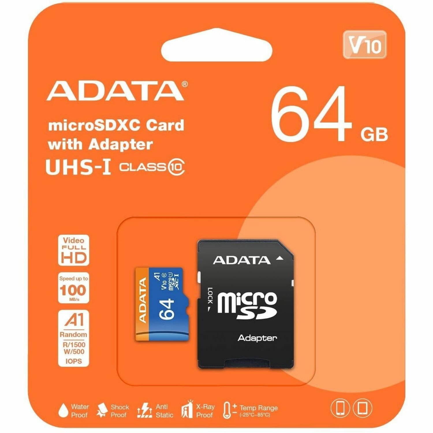 Adata Premier 64 GB Klasse 10/UHS-I V10 microSDXC