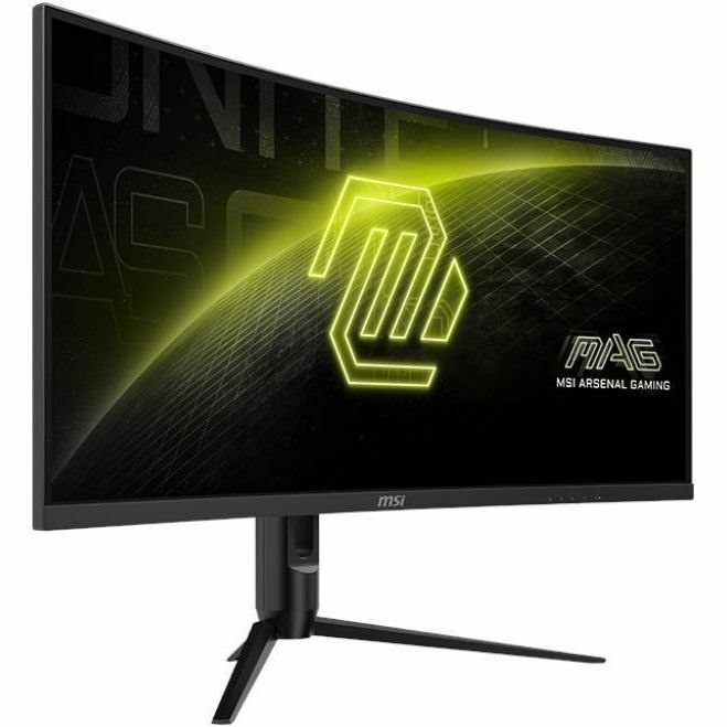 MSI MAG 342CQR E2 34" Class UWQHD Curved Screen Gaming LED Monitor - 21:9 - Black