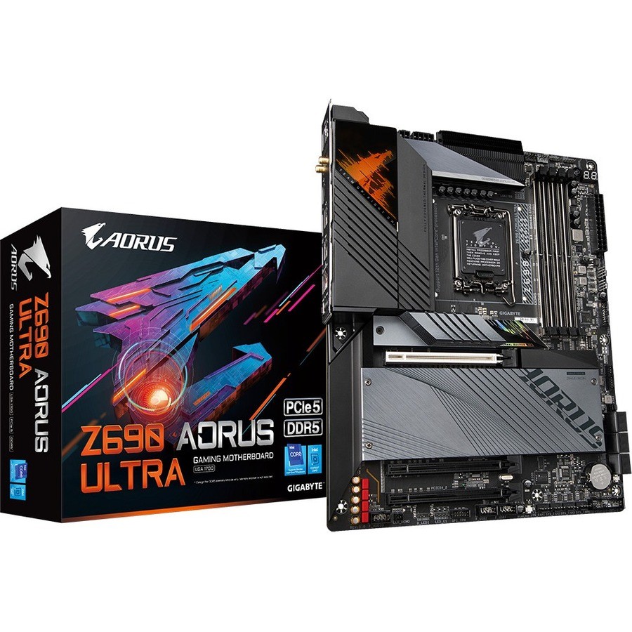 GIGABYTE Z690 AORUS ULTRA Gaming Desktop Motherboard - Intel Z690 Chipset - Socket LGA-1700 - Intel Optane Memory Ready - ATX