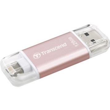 Transcend JetDrive Go 300 128 GB Lightning, USB 3.1 Flash Drive - Rose Gold
