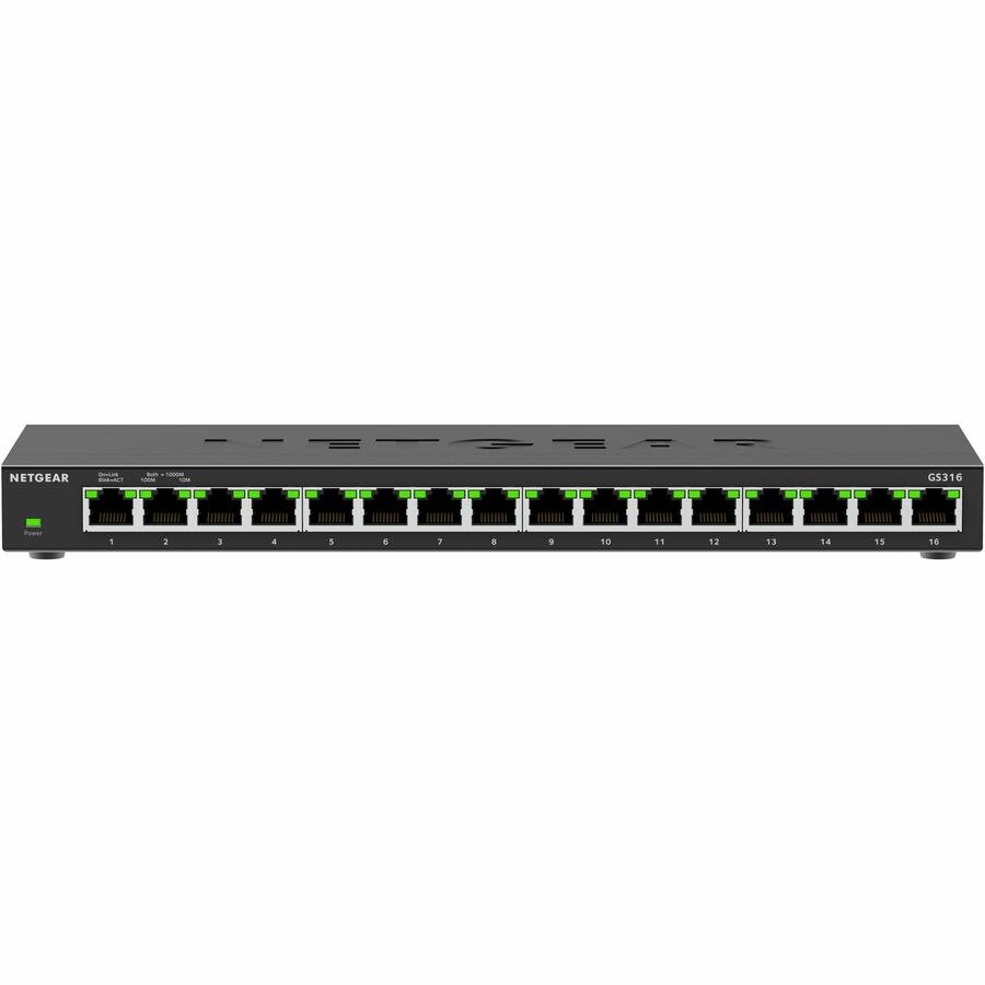 Netgear Business GS316v3 16 Ports Ethernet Switch - Gigabit Ethernet, Fast Ethernet - 10/100/1000Base-T