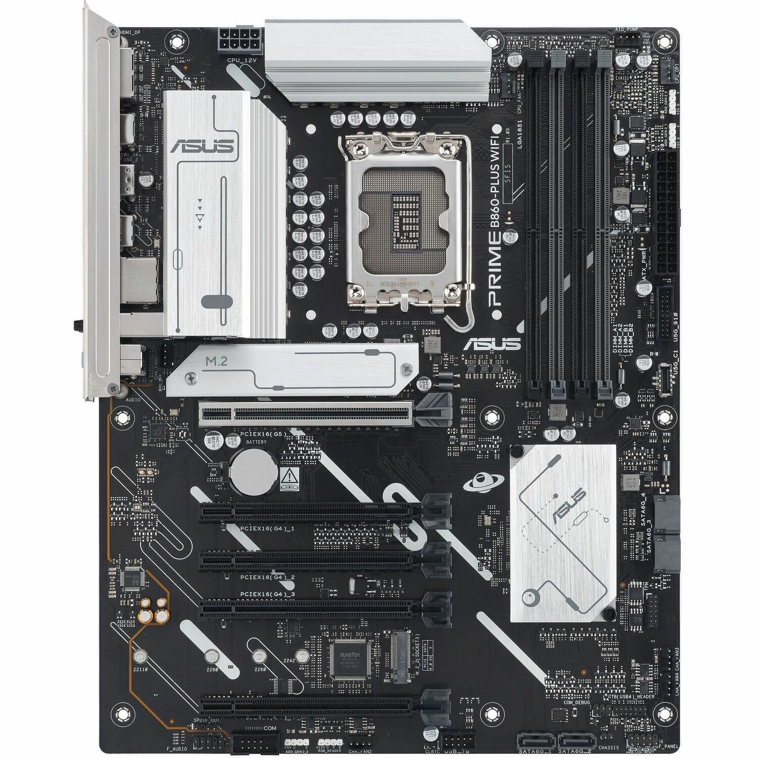 Asus Prime B860-PLUS WIFI Desktop Motherboard - Intel B860 Chipset - Socket LGA-1851 - ATX