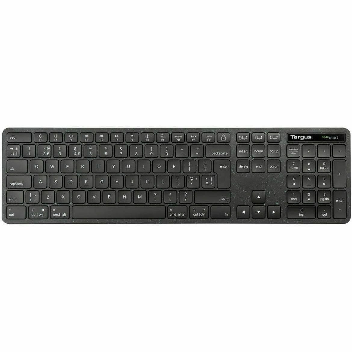 Targus EcoSmart AKB873FR Keyboard - Wireless Connectivity - French - Black