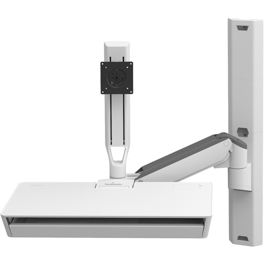 Ergotron CareFit Mounting Arm for Monitor, Mouse, Keyboard, LCD Display - White