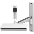 Ergotron CareFit Mounting Arm for Monitor, Mouse, Keyboard, LCD Display, Mount Extension - White