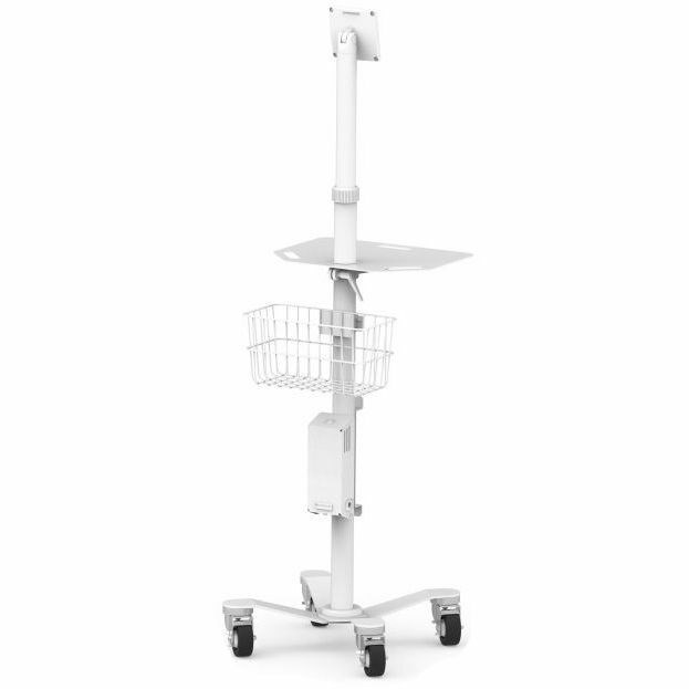 Compulocks Medical Rolling Cart - VESA Compatible White