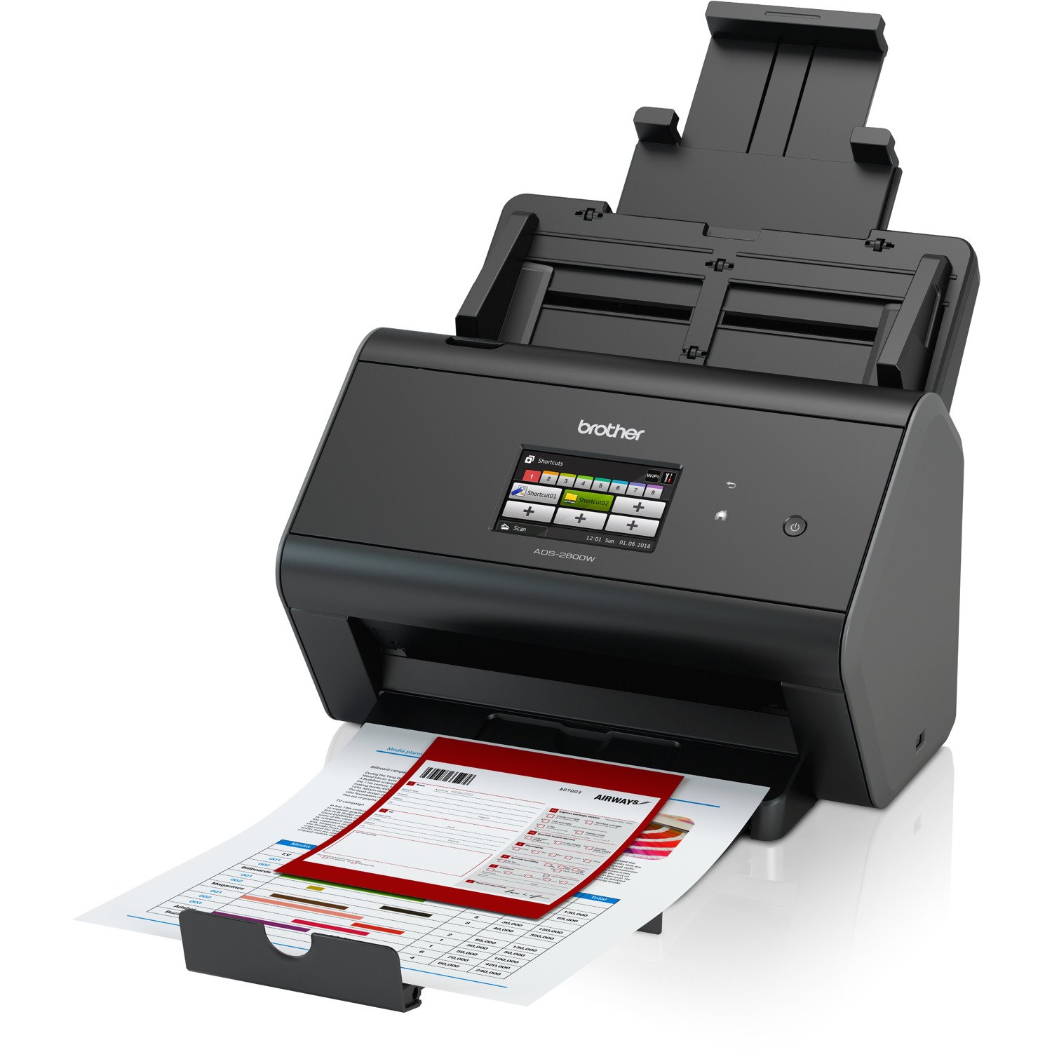 Brother ImageCenter ADS-2800W Sheetfed Scanner - 600 dpi Optical