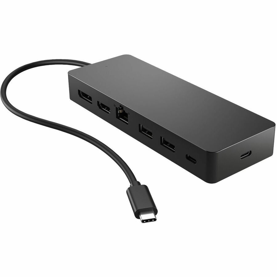 HP Universal USB 3.2 Gen 2 (3.1 Gen 2) Type-C Docking Station for Desktop PC - Charging Capability - Black