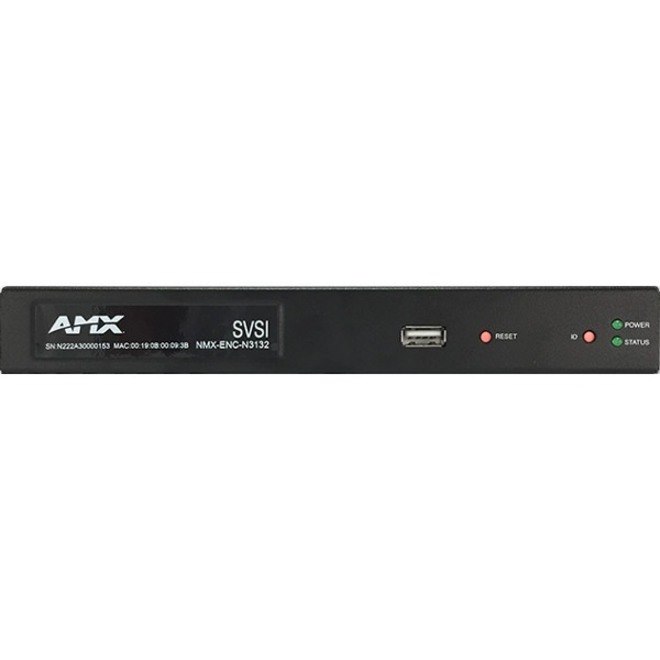 AMX H.264 Compressed Video over IP Encoder, PoE, SFP, HDMI, USB for Record