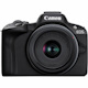 Canon EOS R50 24.2 Megapixel Mirrorless Camera with Lens - 0.71" - 1.77" (Lens 1), 2.17" - 8.27" (Lens 2) - Black