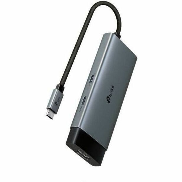 TP-LINK 5 PORTS PORTABLE HUB, HDMI 4K@60Hz(1), 100W PD(1), USB-C(1), USB-A DATA(2), 1YR