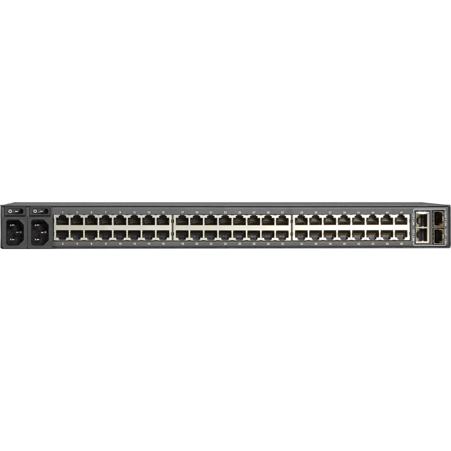 Black Box LES1700 Series Console Server - POTS Modem, Dual 10/100/1000