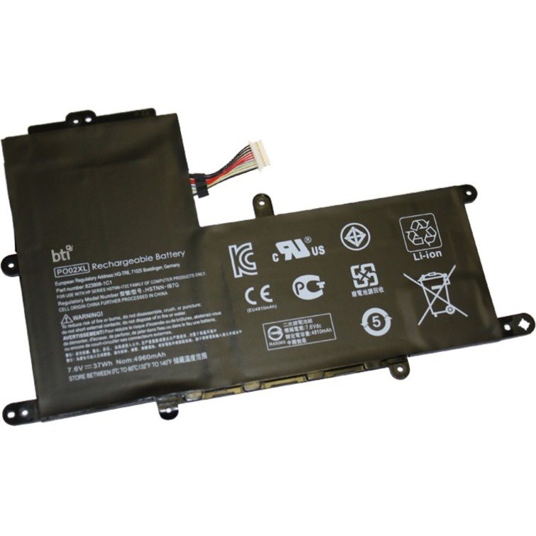 BTI PO02XL-BTI 7.6V 37WHR LI-ION BATTERY 823908-1C1, PO02XL, 824536-850, 824560-005, PO02037XL-PL STREAM 11-R000NA, 11-R000NF, 11-R011CA, 11-R025NR, 11-R000NB, 11-R000NG, 11-R014WM, 11-R091NR, 11-R000ND, 11-R010CA, 11-R015WM, 11-R092NR, 11-R000NE, 11-R010NR, 11-R020NR, 11-Y010NR